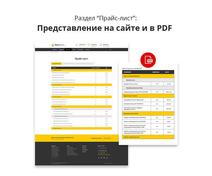 Адаптивный сайт производственной фирмы 2.0