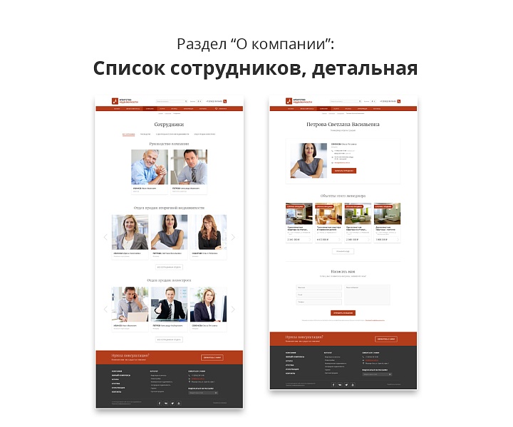 Современный адаптивный сайт агентства недвижимости