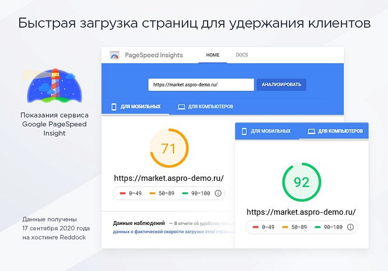 Готовый интернет магазин Аспро: Маркет