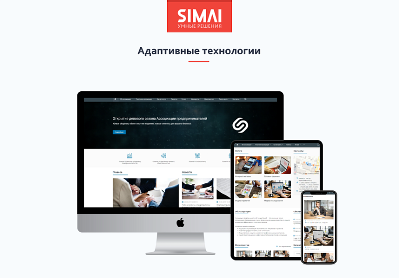SIMAI-SF4: Сайт некоммерческой организации - адаптивный с версией для слабовидящих
